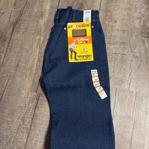 New Wrangler COWBOY CUT 13MWZ Original Fit Jean Rigid Indigo 35 x 34”